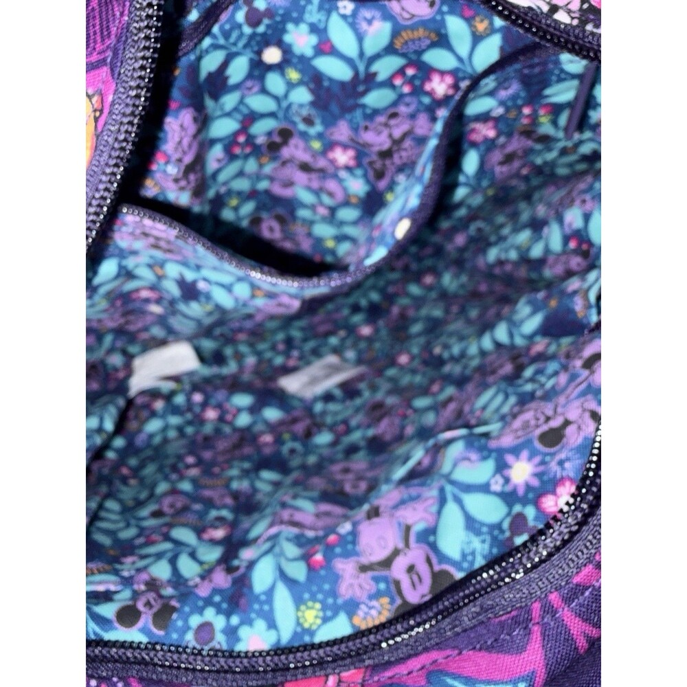 Vera Bradley Disney Glenna Satchel Mickey Minnie Flirty Floral Rare Purse Bag - Picture 3 of 4